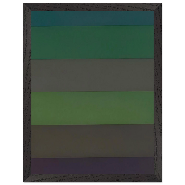 Horizontal Bands with Colors Superimposed by Sol LeWitt — Framed art print at Zephyeer