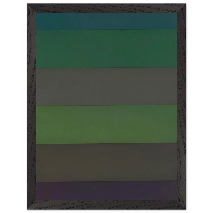Horizontal Bands with Colors Superimposed by Sol LeWitt — Framed art print at Zephyeer