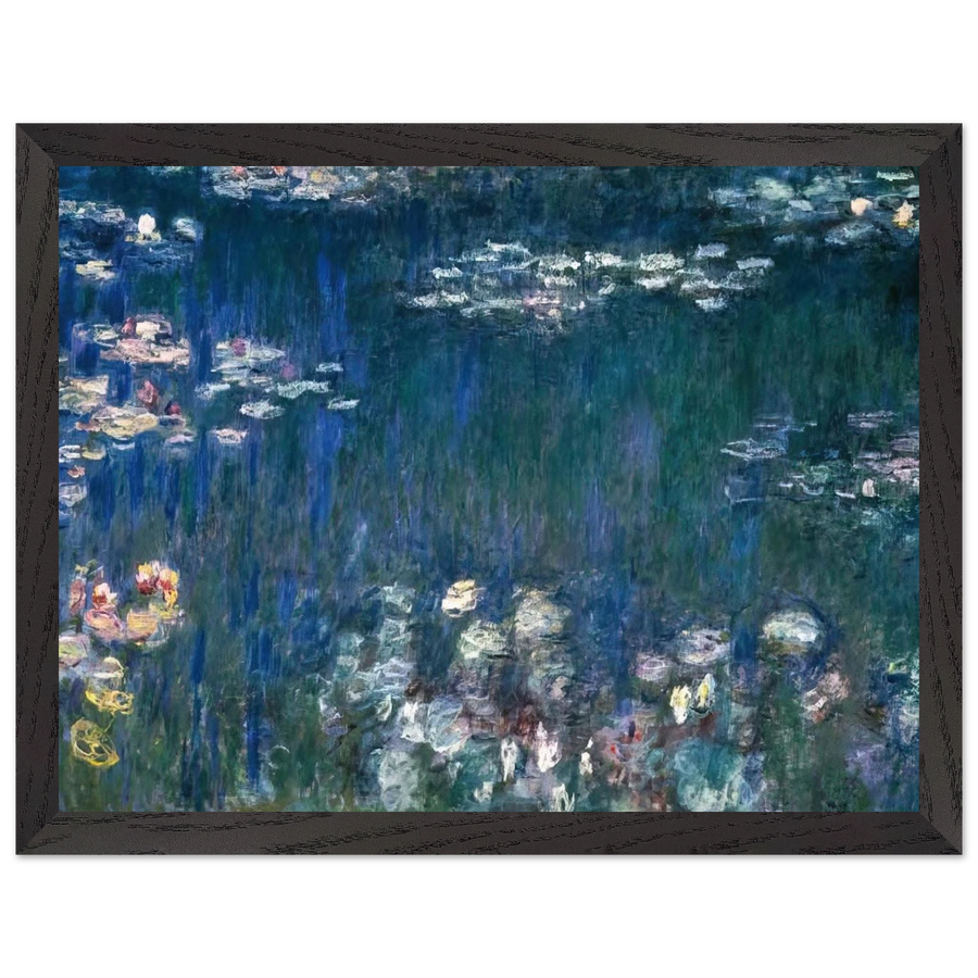 Water Lilies, Green Harmony by Claude Monet — Framed art print at Zephyeer