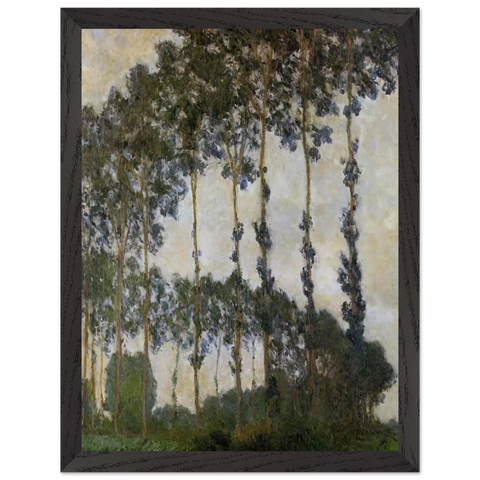 Poplars at Giverny by Claude Monet — Framed art print at Zephyeer