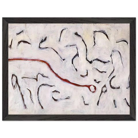 Red Line - 1952 by Gene Davis — Framed art print at Zephyeer