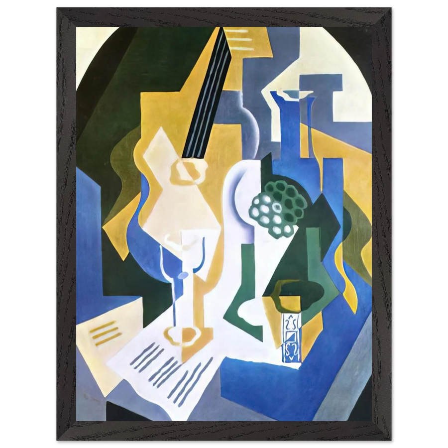 STILL LIFE WITH FRUIT BOWL AND MANDOLIN 1919 by Juan Gris — Framed art print at Zephyeer