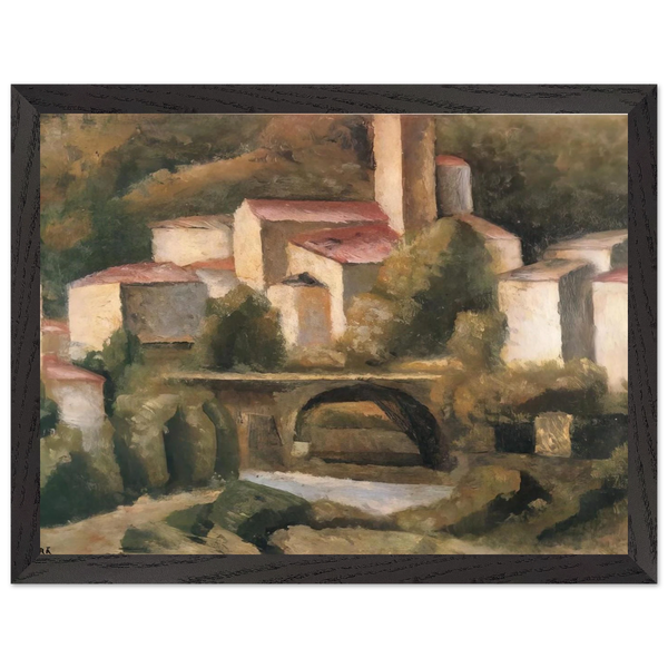 SAN GIACOMO DI VARALLO 1924 by Carlo Carra — Framed art print at Zephyeer