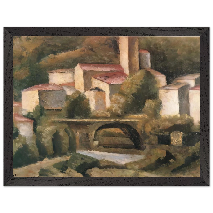 SAN GIACOMO DI VARALLO 1924 by Carlo Carra — Framed art print at Zephyeer