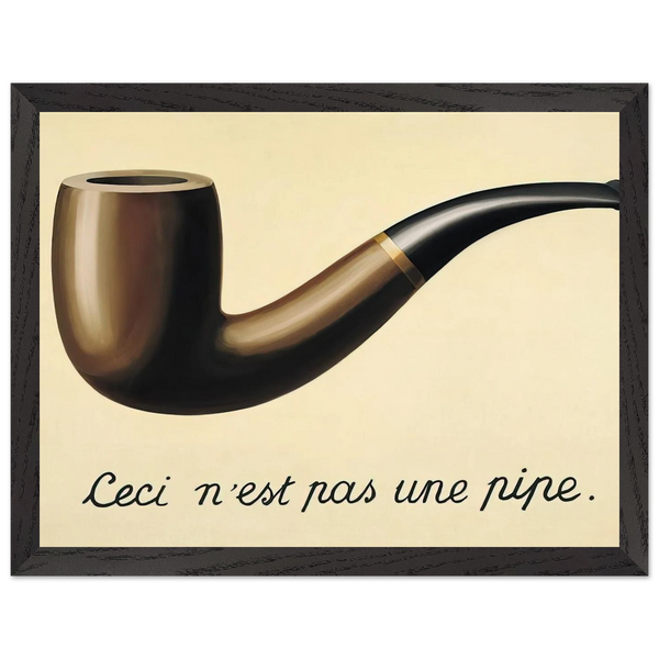 THE TREACHERY OF IMAGES THIS IS NOT A PIPE 1948 by Rene Magritte — Framed art print at Zephyeer