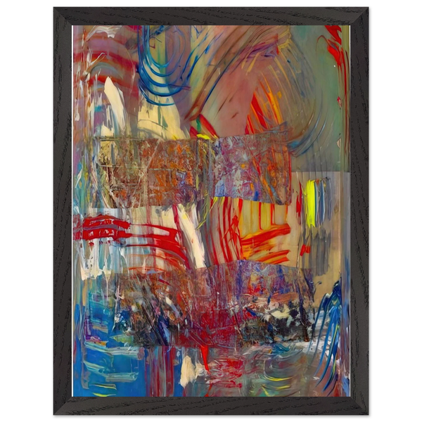 Horses Upside Down by Sam Gilliam — Framed art print at Zephyeer