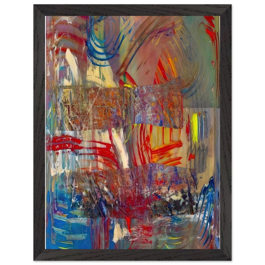 Horses Upside Down by Sam Gilliam — Framed art print at Zephyeer