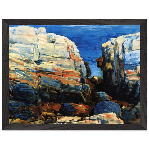 The Gorge, Appledore by Childe Hassam — Framed art print at Zephyeer