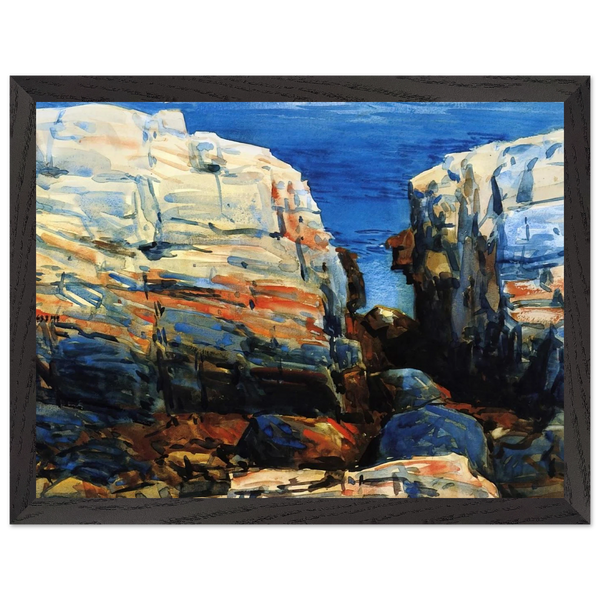 The Gorge, Appledore by Childe Hassam — Framed art print at Zephyeer