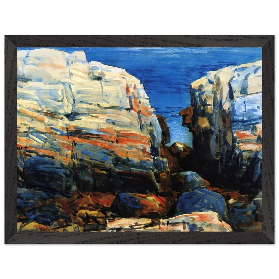 The Gorge, Appledore by Childe Hassam — Framed art print at Zephyeer