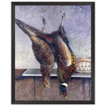 TWO HANGING PHEASANTS by Gustave Caillebotte — Framed art print at Zephyeer