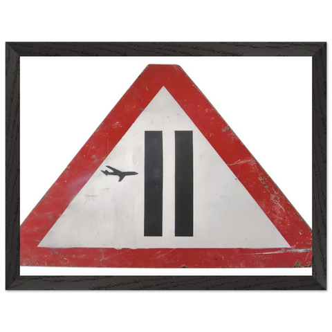 WARNING SIGN 2006 by Banksy — Framed art print at Zephyeer