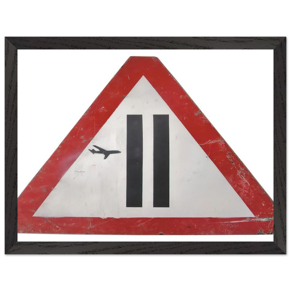 WARNING SIGN 2006 by Banksy — Framed art print at Zephyeer