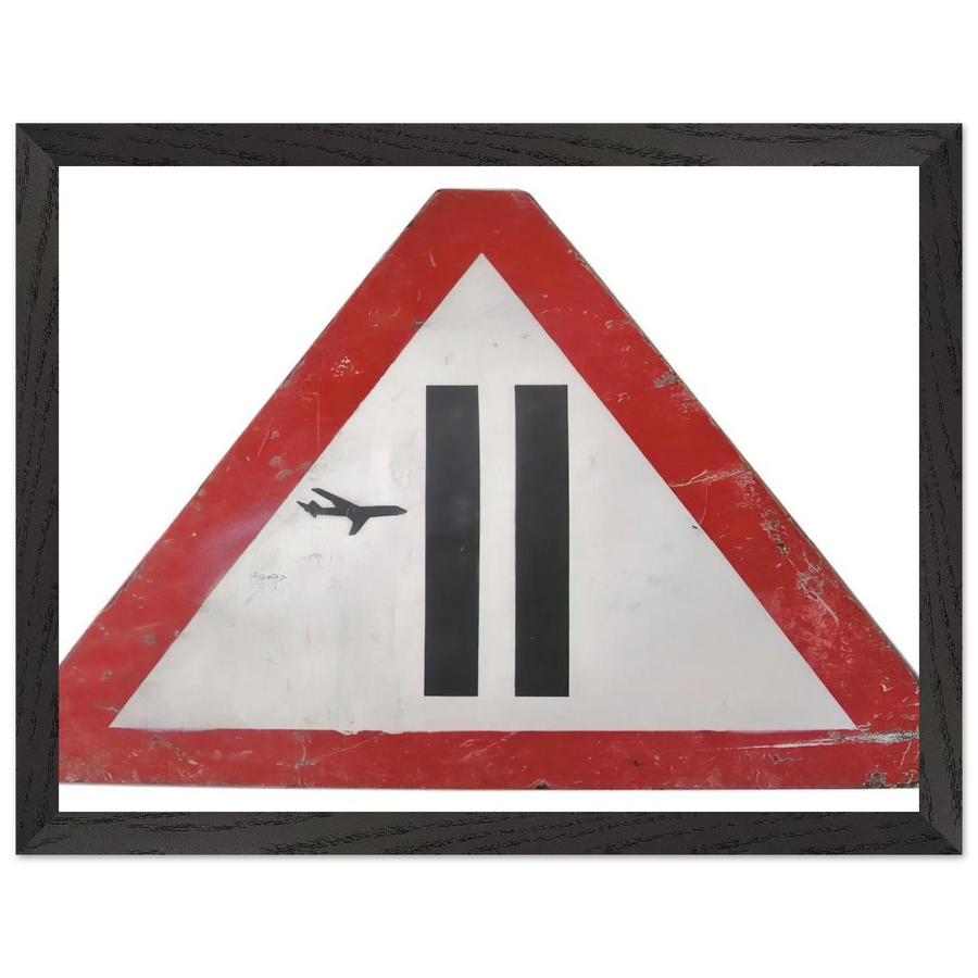WARNING SIGN 2006 by Banksy — Framed art print at Zephyeer