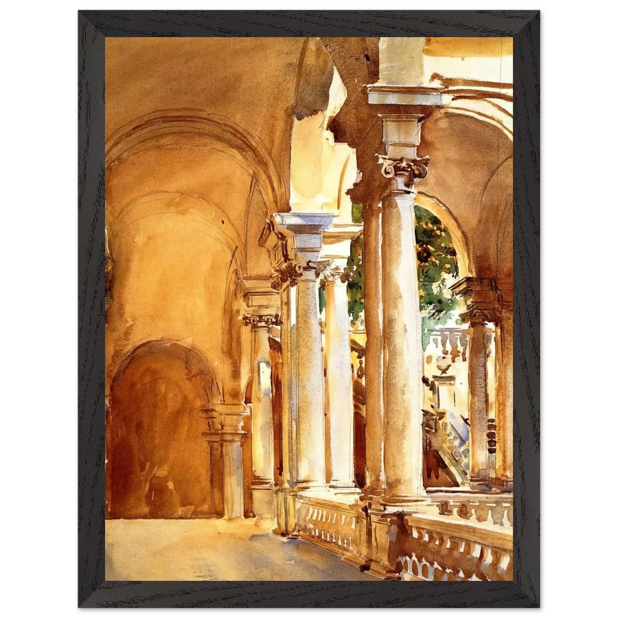 Genoa, the University by John Singer Sargent — Framed art print at Zephyeer