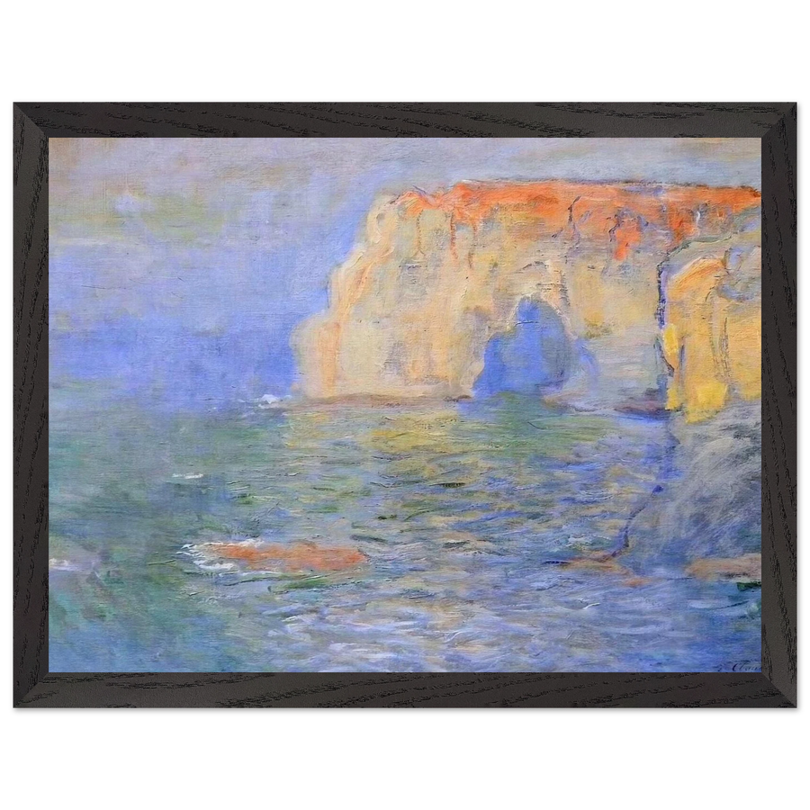 The Manneport, Reflections of Water by Claude Monet — Framed art print at Zephyeer