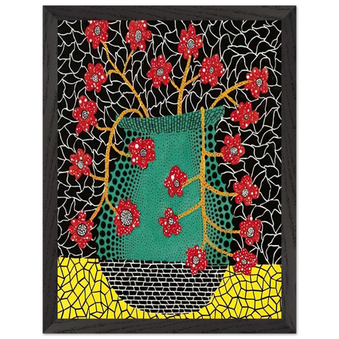 FLOWERS 1983 by Yayoi Kusama — Framed art print at Zephyeer