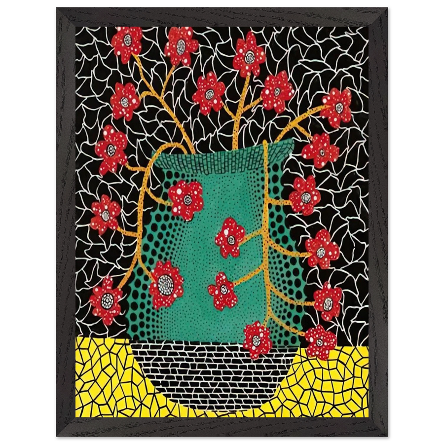 FLOWERS 1983 by Yayoi Kusama — Framed art print at Zephyeer
