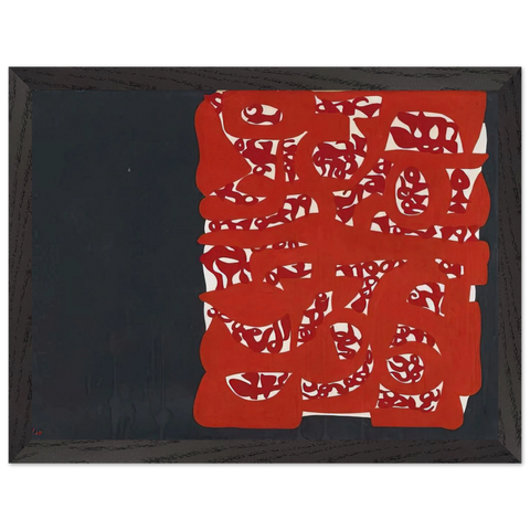 Rettangolo rosso - 1960 by Carla Accardi — Framed art print at Zephyeer