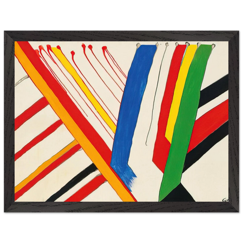 THE GREEN STRIPE 1963 by Alexander Calder — Framed art print at Zephyeer