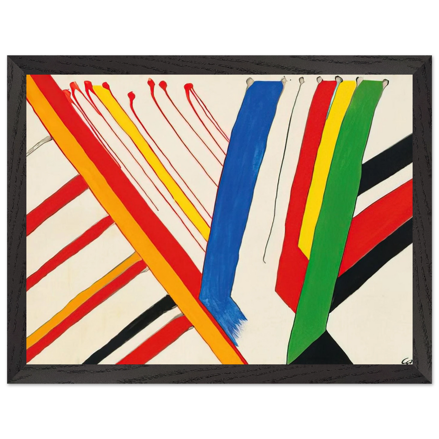 THE GREEN STRIPE 1963 by Alexander Calder — Framed art print at Zephyeer