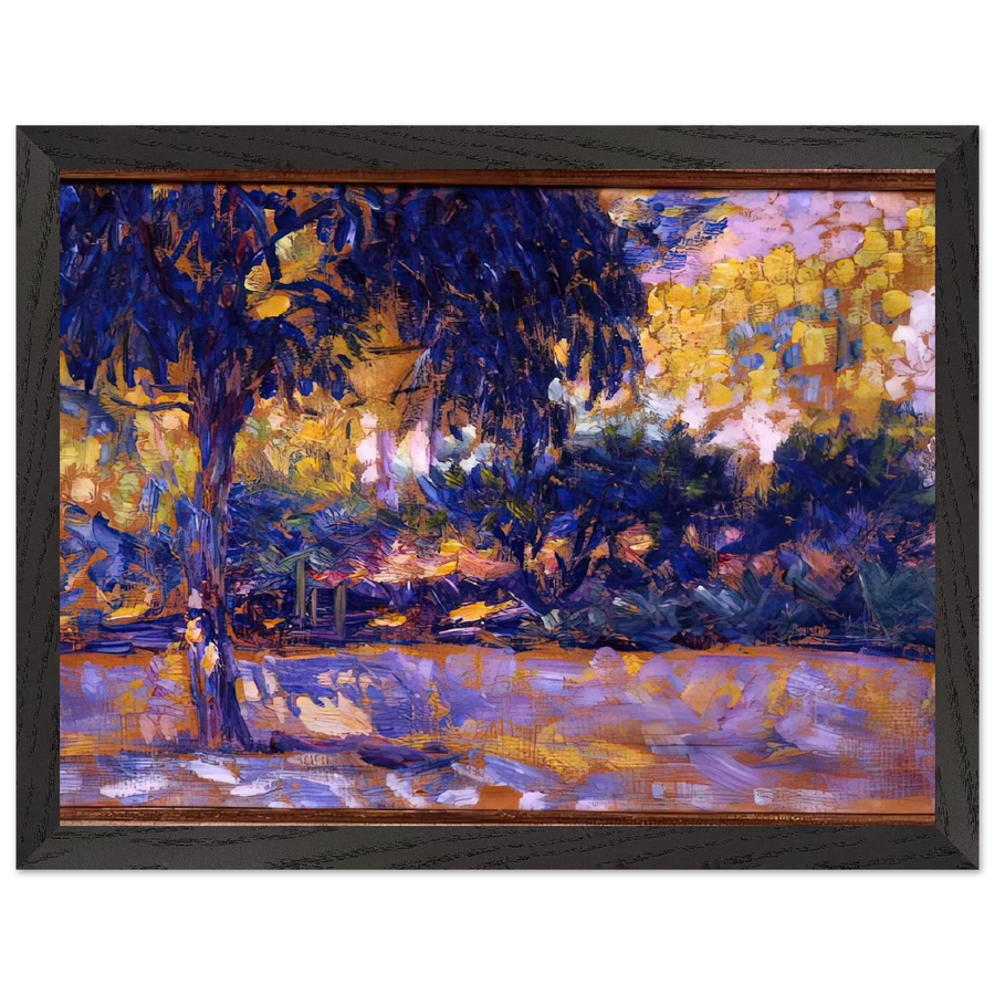 LANDSCAPE WITH EUCALYPTUS TREES AND RIVER TREES IN FRONT OF A RIVER 1908 by Henri Matisse — Framed art print at Zephyeer