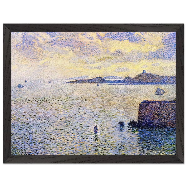 SAILBOATS AND ESTUARY 1892 by Theo van Rysselberghe — Framed art print at Zephyeer