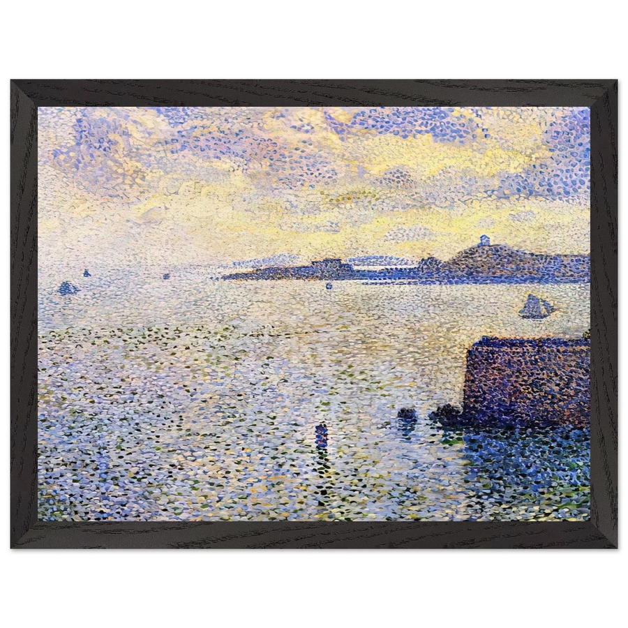 SAILBOATS AND ESTUARY 1892 by Theo van Rysselberghe — Framed art print at Zephyeer