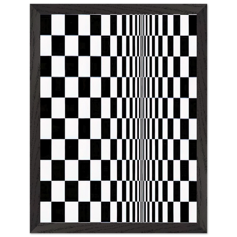 MOVEMENT IN SQUARES 1961 by Bridget Riley — Framed art print at Zephyeer