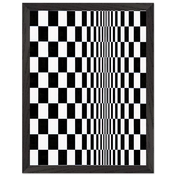 MOVEMENT IN SQUARES 1961 by Bridget Riley — Framed art print at Zephyeer