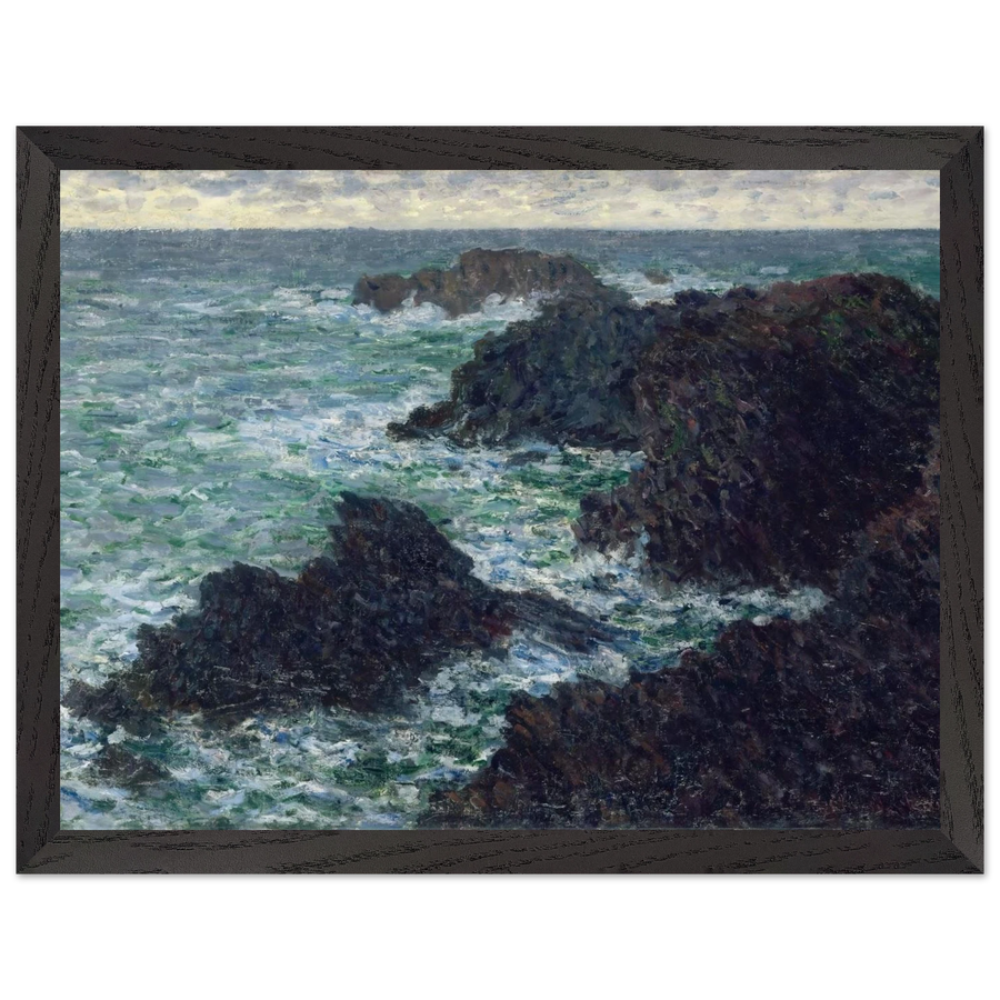 The Cote Sauvate by Claude Monet — Framed art print at Zephyeer