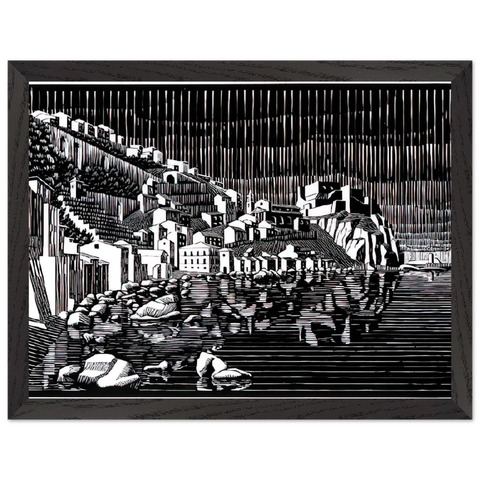 SCILLA CALABRIA FEBRUARY 1931 1931 by MC Escher — Framed art print at Zephyeer