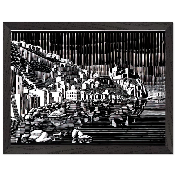 SCILLA CALABRIA FEBRUARY 1931 1931 by MC Escher — Framed art print at Zephyeer