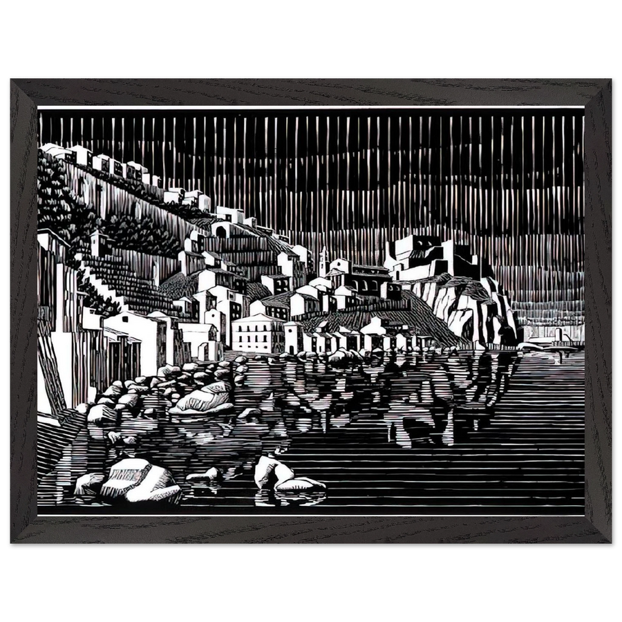 SCILLA CALABRIA FEBRUARY 1931 1931 by MC Escher — Framed art print at Zephyeer