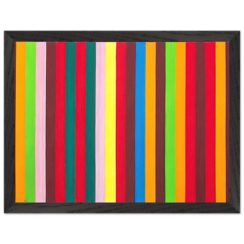 Sour Ball Beat - 1964 by Gene Davis — Framed art print at Zephyeer