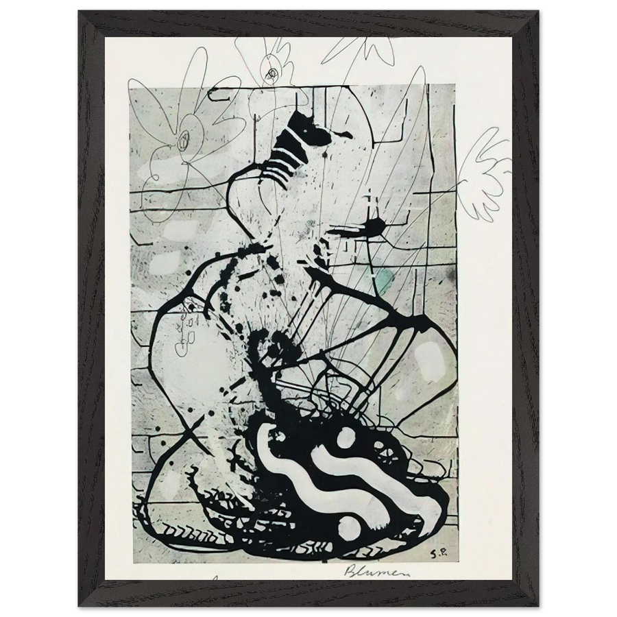 BLUMEN 1985 by Sigmar Polke — Framed art print at Zephyeer