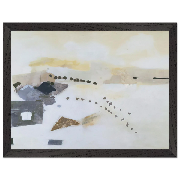 Footsteps - 1954 by Kenzo Okada — Framed art print at Zephyeer