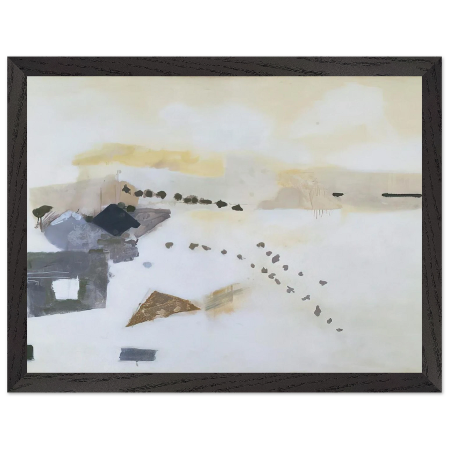 Footsteps - 1954 by Kenzo Okada — Framed art print at Zephyeer