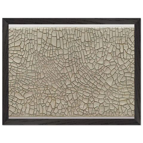 Cretto Grande Bianco - 1982 by Alberto Burri — Framed art print at Zephyeer