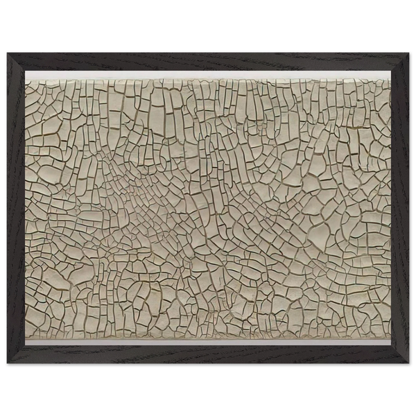 Cretto Grande Bianco - 1982 by Alberto Burri — Framed art print at Zephyeer