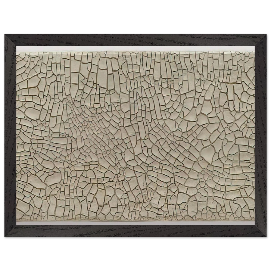 Cretto Grande Bianco - 1982 by Alberto Burri — Framed art print at Zephyeer
