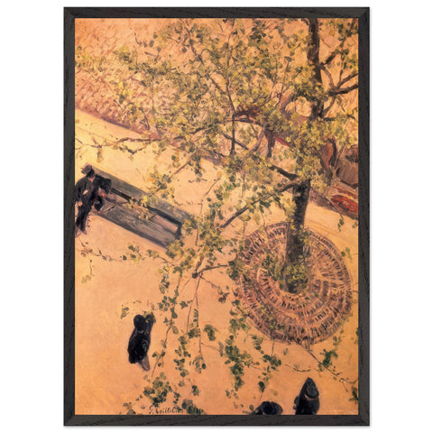 THE BOULEVARD VIEWED FROM ABOVE 1880 by Gustave Caillebotte — Framed art print at Zephyeer