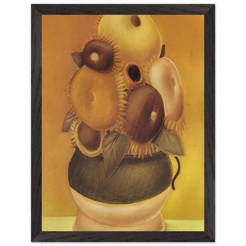 SUNFLOWERS by Fernando Botero — Framed art print at Zephyeer