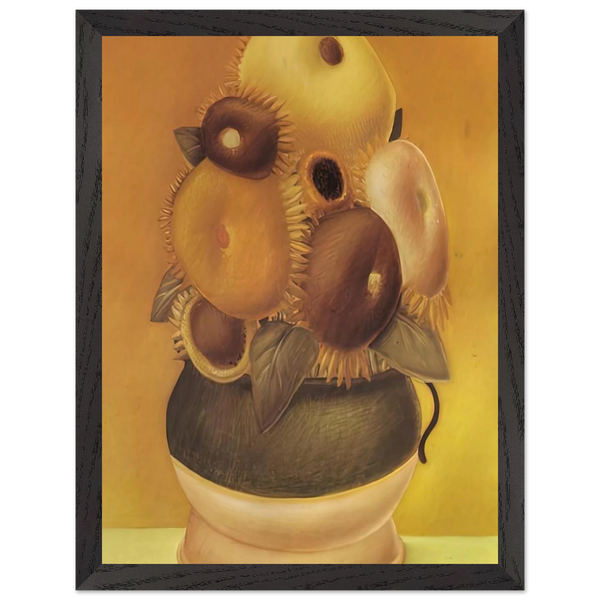 SUNFLOWERS by Fernando Botero — Framed art print at Zephyeer