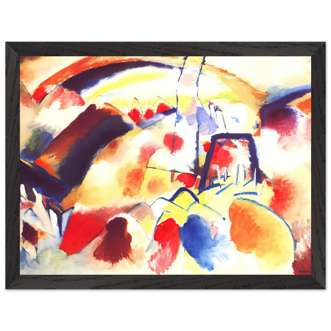 LANDSCAPE WITH RED SPOTS 1913 by Wassily Kandinsky — Framed art print at Zephyeer