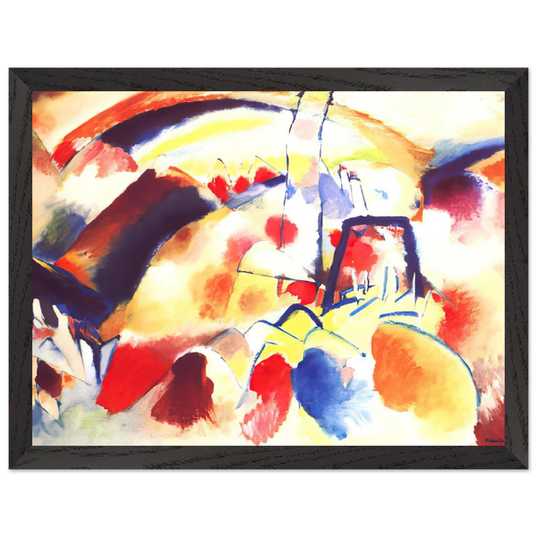 LANDSCAPE WITH RED SPOTS 1913 by Wassily Kandinsky — Framed art print at Zephyeer