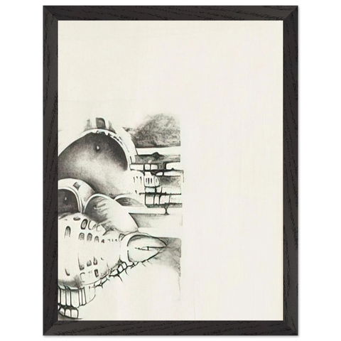 THIRTEENTH STONE 1970 by Lee Bontecou — Framed art print at Zephyeer