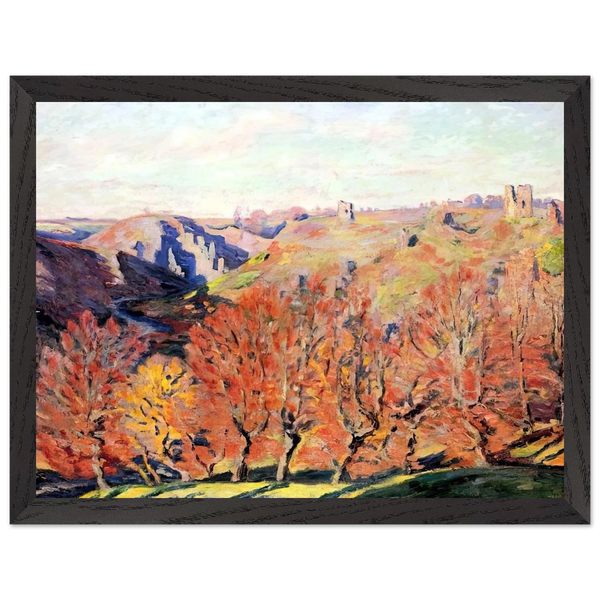 Les Ruines a Crozant - 1897 by Armand Guillaumin — Framed art print at Zephyeer