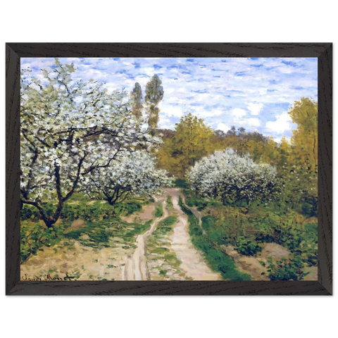 Trees in Bloom by Claude Monet — Framed art print at Zephyeer