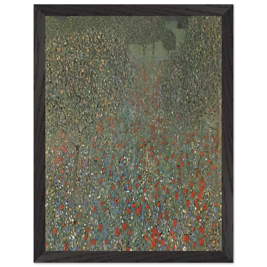 POPPY FIELD by Gustav Klimt — Framed art print at Zephyeer